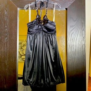 Sequin Hearts black party dress size 6